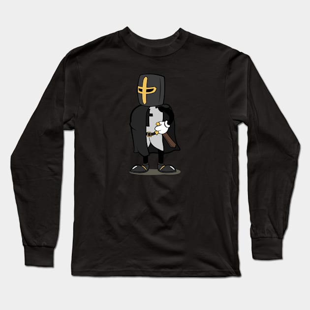 Teutonic Knight Cartoon (Player 7 colors, grey) Long Sleeve T-Shirt by Koyaanisqatsian